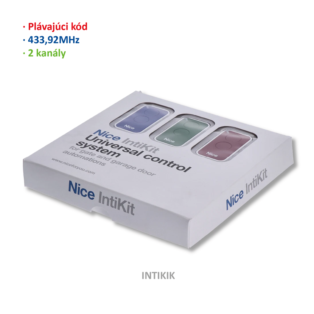 Sada vysielačov INTI2B/INTI2R/INTI2G a prijímača OX2