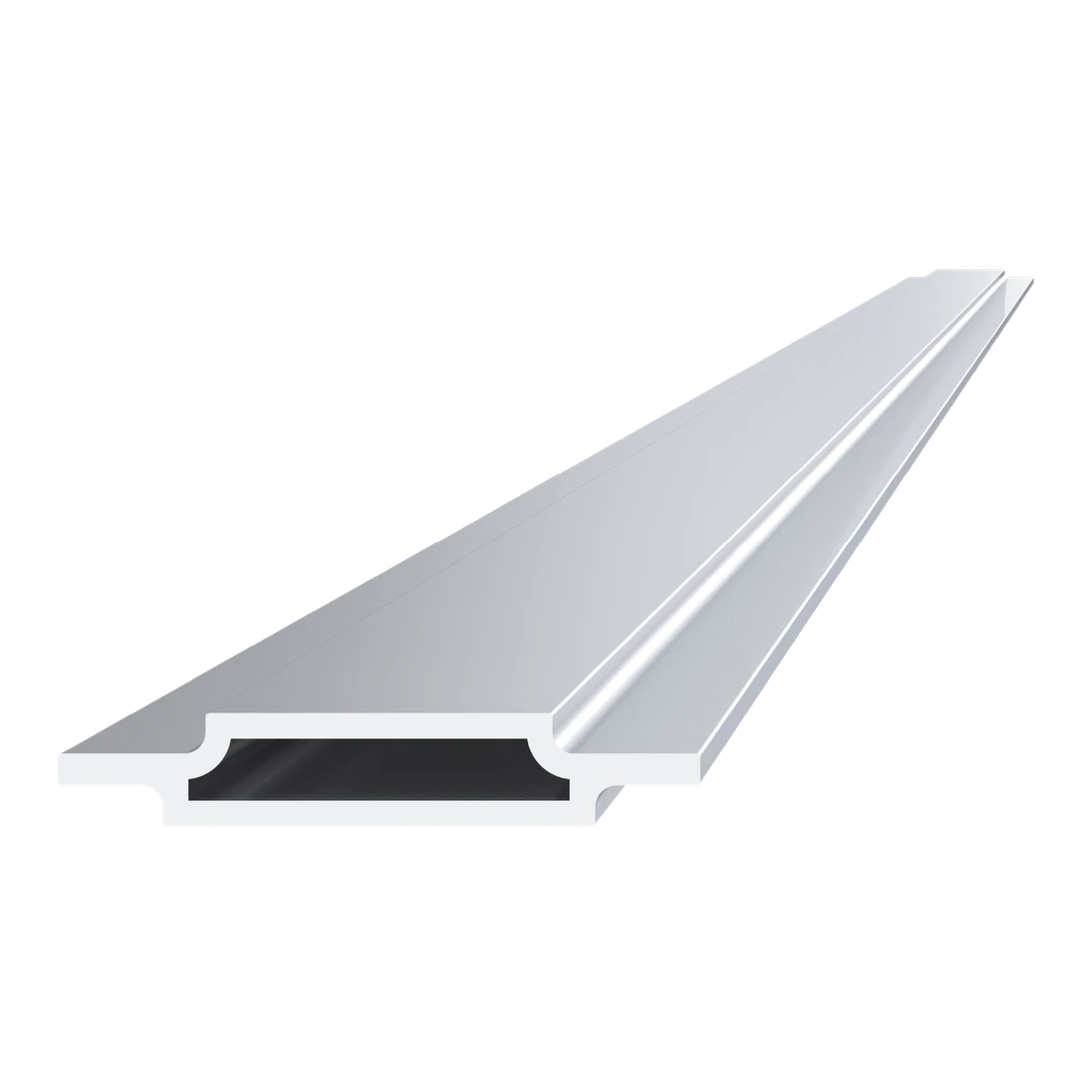 Krycia lišta pre profily W-16/20 mm, bez úpravy, L = 2000 mm