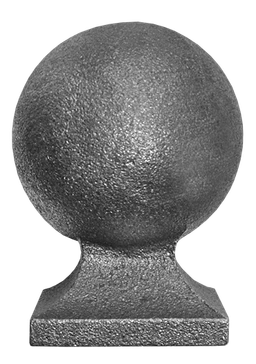 Guľa ozdobná, H = 80 mm, podstavec 49 x 49 mm, dutá