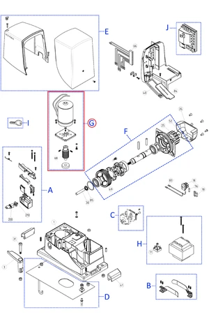 SPMTG10100 kit motora pre RB500HS - slide 0