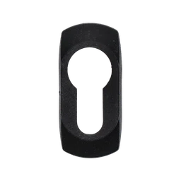 Štítek na vložku 51x24x8,5mm, černý plast PVC