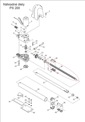 480VSD20PR4 závitová tyč pre PS200 - slide 0