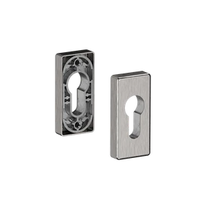 Hliníková rozeta na cylindrickú vložku, brúsený elox - slide 0