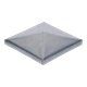 Strieška plechová, pozink, 120 x 120 x 1,5 mm