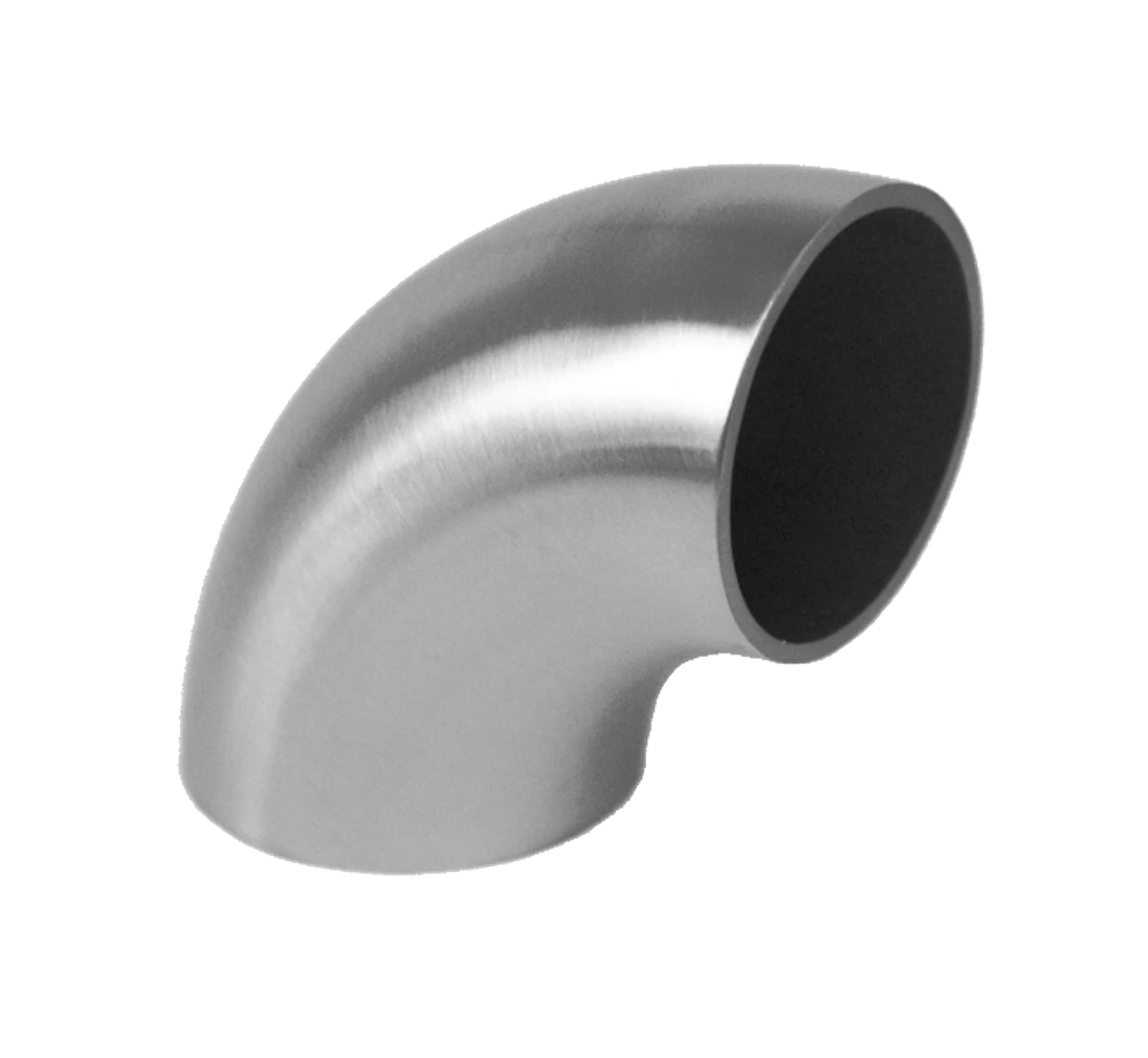 Spoj - koleno 90 ° (k navaření) ø 42,4mm, brus, AISI304