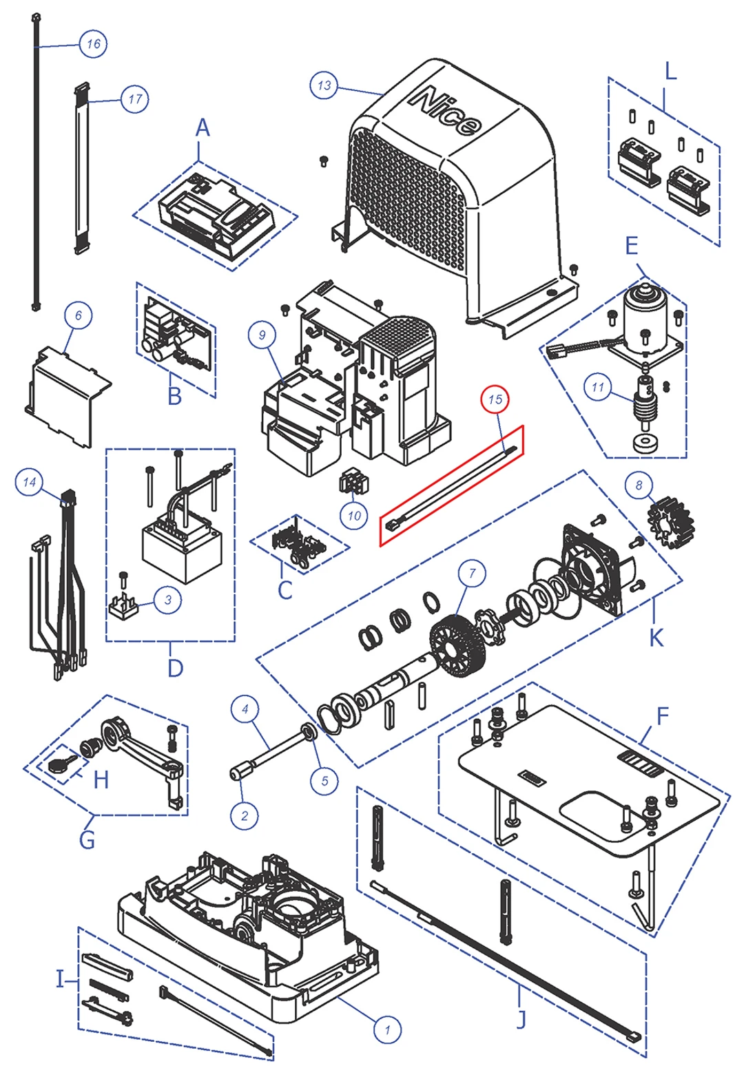 CA0381C01 Kábel napájanie rj RBS400, RBS600, RBS600HS