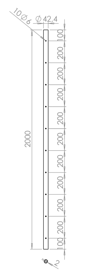 Montážní sada pro zelenou stěnu (ø 4 mm), nerez AISI 304/316 - slide 3