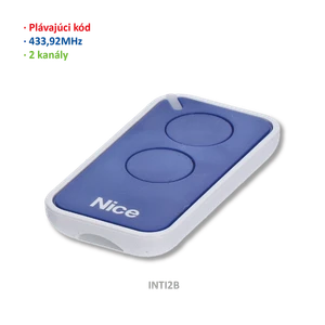 Vysílač ERA 2kanálový, 433MHz, plovoucí kód, modrý - slide 0