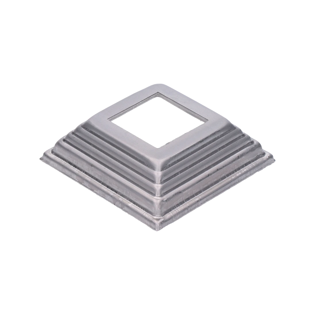 Krytka, plech, 100 x 100 x 29 mm, diera 42 x 42 mm, výlisok