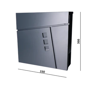 Poštovní schránka, max A4, barva: RAL 7016 - slide 0