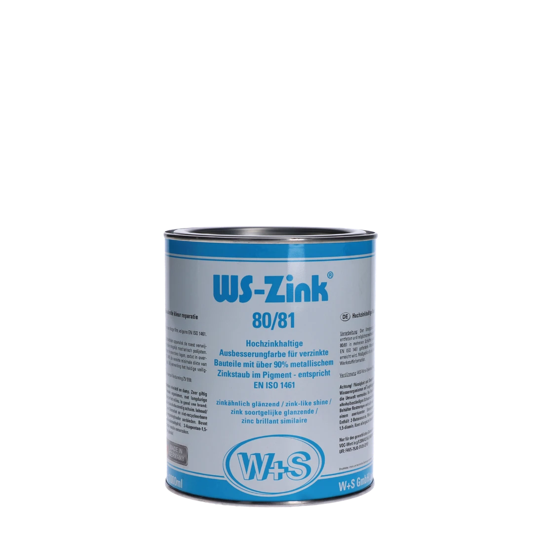 Zinková farba WS-Zink® 80/81 s obsahom zinku 90 %, 1000 ml