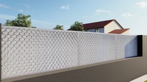 Plech pozinkovaný, 2000 x 1000 x 1,2 mm, 3D vzor dúha - slide 2