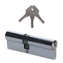 Cylindrická vložka EURO 40/50 mm, niklová, 3 kľúče