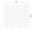 Lanková sieť, 0,8 x 5 m, oko 50 x 50 mm, ø 1,5 mm, AISI 316