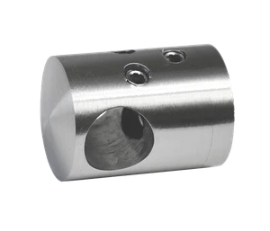 Držiak tyče ø 14 mm prechodný, plochý, brúsená AISI 304 - slide 1