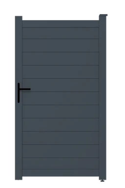 Personálna bránka, hliníková, šírkovo nastaviteľná, 1000 x 1788 mm