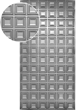 Plech  pozinkovaný, 2000x1000x1,2mm - ŠTVOREC, 3D vzor