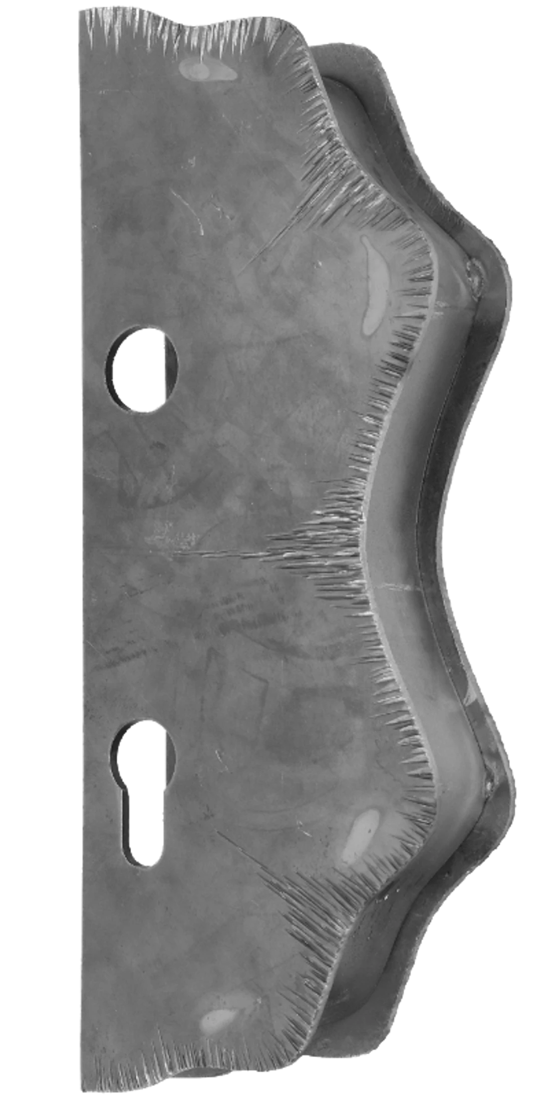 Kazetová sestava pro branku 250x95x40m, otvor pro kliku ø 19,5mm, na profil 40x40mm, zdobená, pro zámek ZM90/80