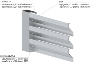 Z-profil lamela 23 x 40 x 20 x 1,5 x 3000 mm, pozink - slide 4