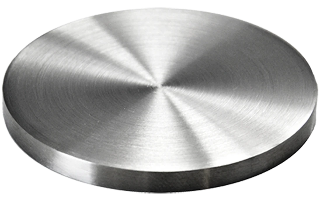 Ukončenie ø 100 x 6 mm, brúsená nerez AISI 304