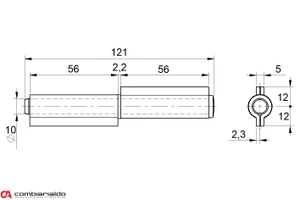 Pant dvoudílný 120 mm - slide 3