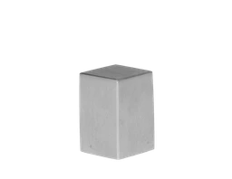 Ukončení na jekl 10 x 10 mm, broušená nerez AISI 304