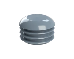 Vnútorná krytka guľatá ø 30 mm, plastová, sivá - slide 1