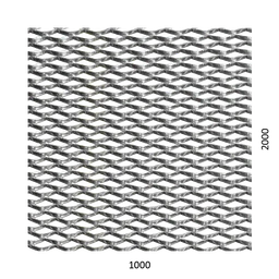 Ťahokov Zn 1000 x 2000 x 1.5 mm, oko 30 x 15 mm