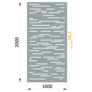 Hliníkový plech 1000 x 2000 x 3 mm, vzor 8311, bez úpravy - slide 0