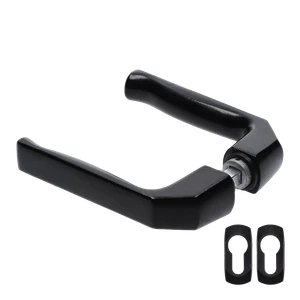 Kľučka hliníková, osadenie ø 19 mm, čierna farba - slide 0