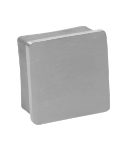 Ukončení na jekl 50 x 50 mm, broušená nerez AISI 304