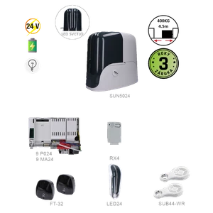 900KSUN5024ER pre posuvnú bránu do 4,5 m/500 kg - slide 1