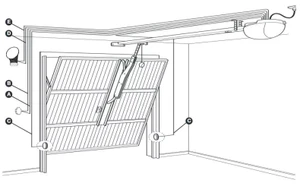 Kmitajúce rameno s ložiskami pre výklopné vráta - slide 2