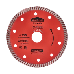 Turbo diamantový kotouč lisovaný za tepla 125 x 2,3 x 22 mm