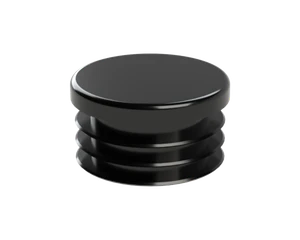 Vnútorná krytka guľatá ø 40 mm, plastová, čierna - slide 1