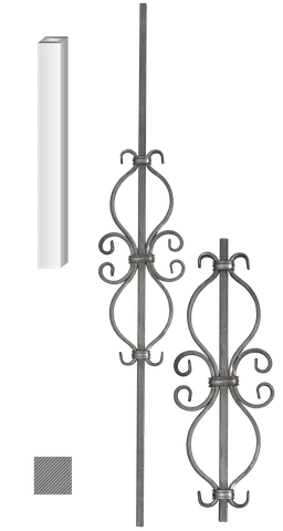 Tyč 12 x 12 mm, 155 x 1000 mm