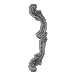 Úchyt kovaný 240 x 71 mm, odsadenie 32 mm - slide 0