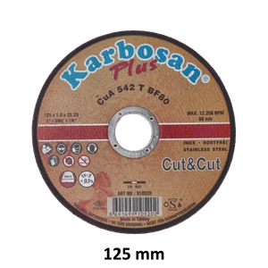 Rezný kotúč 125 x 1 x 22,2 mm, dlhá životnosť vhodný na INOX - slide 0