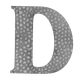 DOPREDAJ Domové písmeno D, 170 x 150 mm, zdobené, bez úpravy