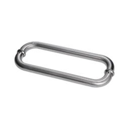 Madlo na dveře, L = 325 mm, sklo 8 - 12 mm, brus AISI 304