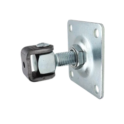 Záves M16 s platňou 80 x 80 mm, nastaviteľný 1D, pozink