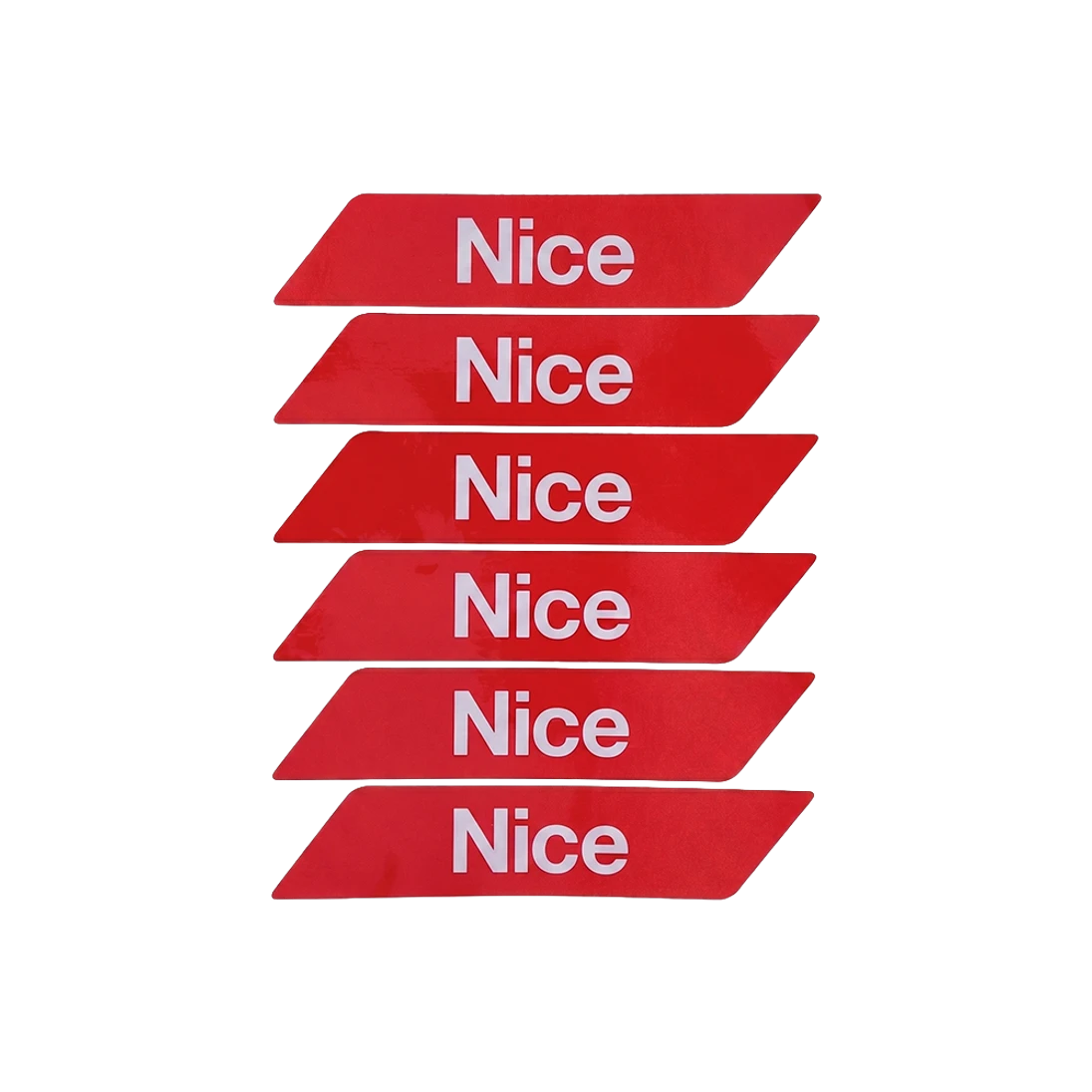 Reflexné červené samolepky NICE, 24 ks
