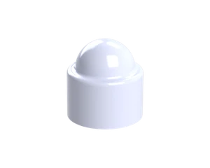 Krytka plastová na matice a šrouby M6, bílá - slide 1