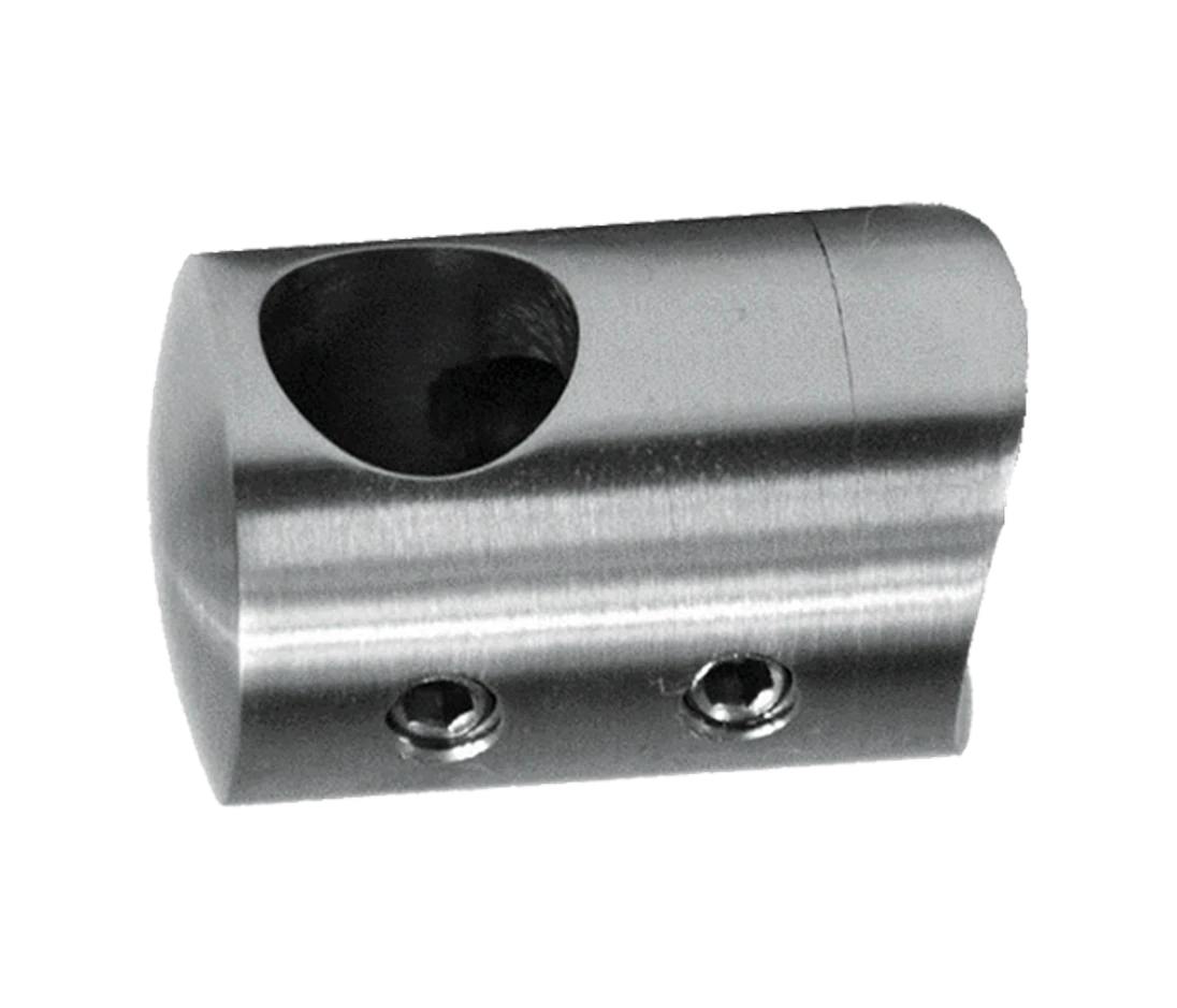 Držák tyče ø 14 mm (P) na trubku ø 42,4 mm, AISI 304