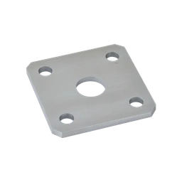 Kotviaca platňa naváracia k pántom, brúsená nerez AISI 304