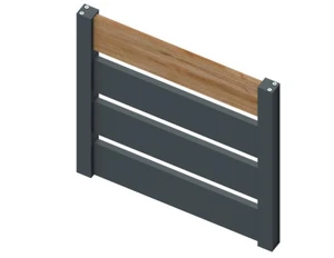 Vzorek Al výplně plotu - slide 0