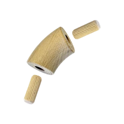 Spojovací oblúk, materiál: dub, brúsený povrch bez náteru