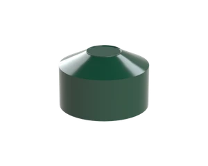 Vonkajšia krytka guľatá ø 51 mm, plastová PE, zelená - slide 1