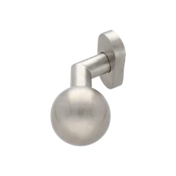 Guľa s oválnou rozetou, otočná, pravá, brúsená AISI 304