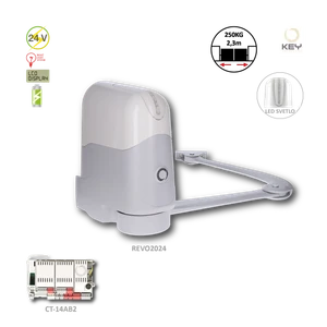 REVO pohon pre krídlovú bránu do 2,3 m/krídlo - slide 1